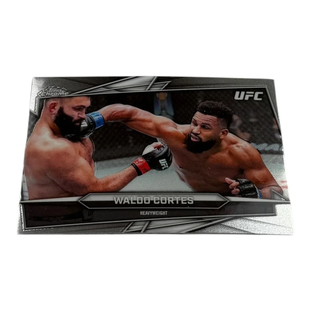 2024 Topps Chrome UFC Waldo Cortes-Acosta #107 Base Silver Heavyweight Card